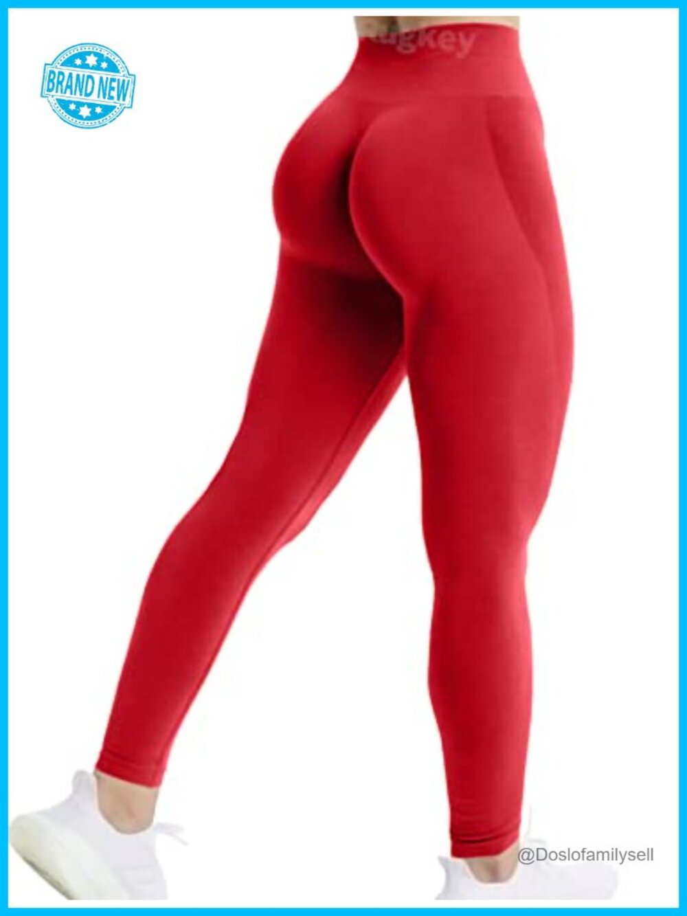 Rugkey Women's Seamless Scrunch Butt Lifting High Waist Leggings Yoga Pants